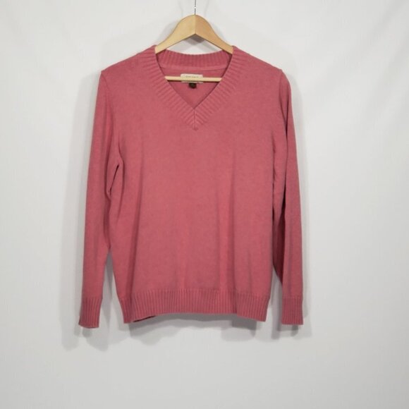 Sonoma  Pink V-Neck Sweater  Women's Size XL - Picture 1 of 3